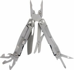 Мультитул Stinger, 105 мм, 14 функций, сталь, серебристый, в комплекте нейлоновый чехол