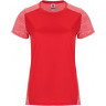 Спортивная футболка Roly Zolder женская, красный/меланжевый красный, размер M (42-44)