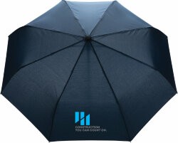 Автоматический зонт Impact из RPET AWARE™ с бамбуковой рукояткой, d94 см