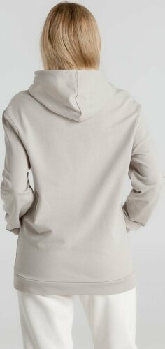 Толстовка с капюшоном унисекс Hoodie, дымчато-серая, размер XS