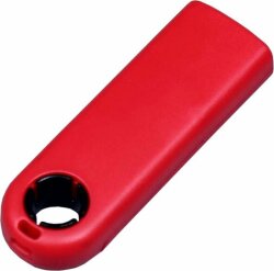 USB-флешка промо на 16 Гб прямоугольной формы, выдвижной механизм, черный