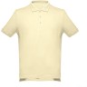 Рубашка-поло мужская ADAM 195, пастельный желтый, S