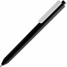 Ручка шариковая Pigra P03 Mat, черная с белым