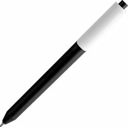 Ручка шариковая Pigra P03 Mat, черная с белым