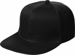 Бейсболка Molti Snapback с прямым козырьком, черная