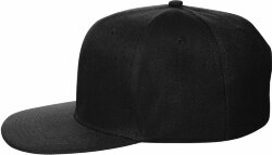 Бейсболка Molti Snapback с прямым козырьком, черная
