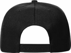 Бейсболка Molti Snapback с прямым козырьком, черная