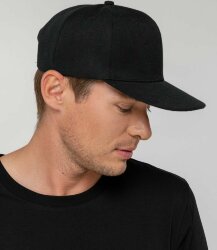 Бейсболка Molti Snapback с прямым козырьком, черная