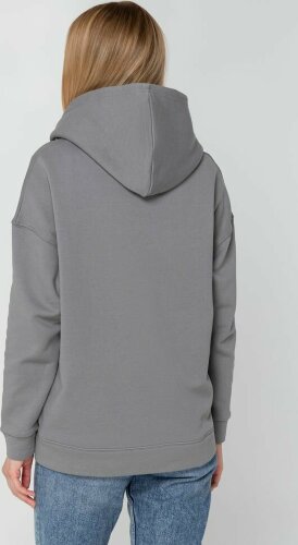 Худи оверсайз унисекс Molti Outshine, серое, размер XL/2XL