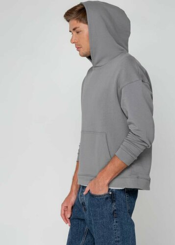 Худи оверсайз унисекс Molti Outshine, серое, размер XL/2XL