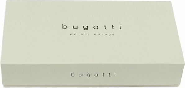 Кошелёк женский BUGATTI Elsa, с защитой данных RFID, чёрный, воловья кожа/полиэстер, 19х3х10,5 см