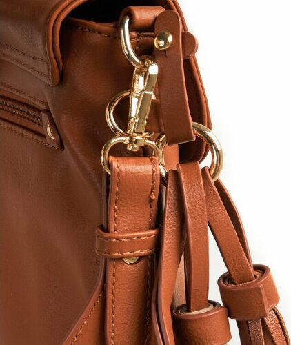 Сумка женская Beverly Hills Polo Club, коричневый/желтое золото