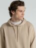 Толстовка с капюшоном унисекс Hoodie, бежевая, M