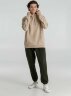 Толстовка с капюшоном унисекс Hoodie, бежевая, M