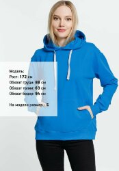 Толстовка с капюшоном Kirenga, бирюзовая, 4XL