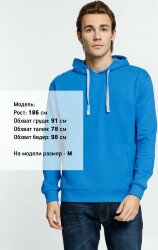 Толстовка с капюшоном Kirenga, бирюзовая, 4XL