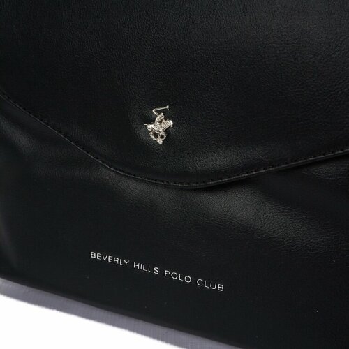 Сумка женская Beverly Hills Polo Club, черный/стальной