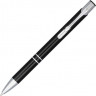  Кнопочная шариковая ручка Moneta из анодированного алюминия, синие чернила, черный