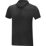 Мужская стильная футболка поло с короткими рукавами Elevate Deimos, черный, размер XS (46)