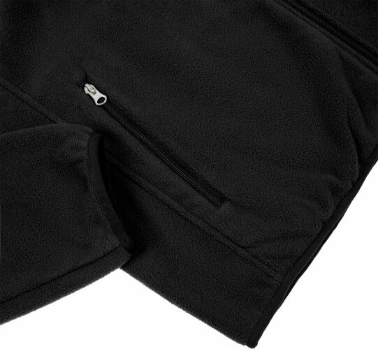 Куртка флисовая унисекс Nesse, черная, XL/2XL
