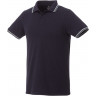  Мужская футболка поло Elevate Fairfield с коротким рукавом с проклейкой, темно-синий/серый меланж/белый, размер S (48)