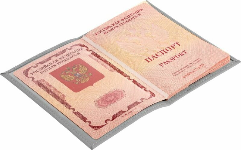 Обложка для паспорта Shall, серая