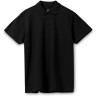 Рубашка поло мужская Sol's Spring 210, черная, размер S