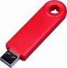 USB-флешка промо на 32 Гб прямоугольной формы, выдвижной механизм, красный
