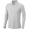 Рубашка поло Elevate Oakville мужская с длинным рукавом, серый меланж, размер XS (46)