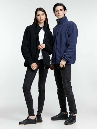 Куртка флисовая унисекс Stride Nesse, синяя, XL/2XL