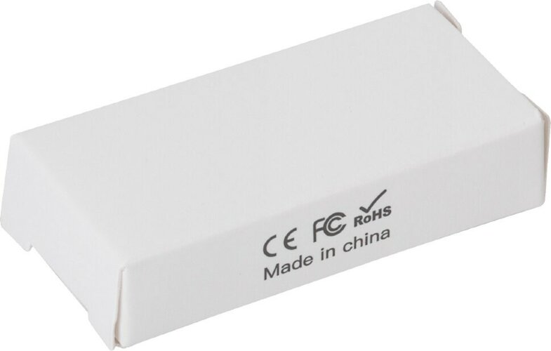 Флеш-карта POWERFOLIO 16 Гб с подсветкой логотипа, белый/оранжевый