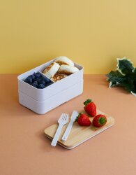 Контейнер для ланча Natural с приборами, натуральный