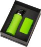 Подарочный набор с бутылкой для воды и повербанком С2, 10000 mAh, зеленое яблоко