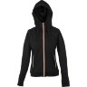 Толстовка худи на молнии с начесом LAS VEGAS LADY 280, черный, 2XL