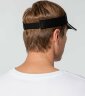 Козырек Active, черный с белым кантом