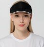 Козырек Active, черный с белым кантом