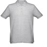 Рубашка-поло мужская ADAM 195, серый меланж, S