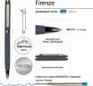 Ручка Firenze шариковая автоматическая софт-тач, серая