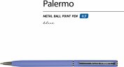 Ручка Bruno Visconti Palermo шариковая автоматическая, фиолетовый металлический корпус, 0.7 мм, синяя