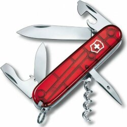 Офицерский нож Victorinox Spartan 91, прозрачный красный