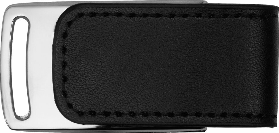 Флеш-карта USB 2.0 16 Gb с магнитным замком Vigo, черный/серебристый