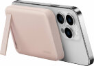 Портативный аккумулятор EnergEA MagPac MINI, 10000 mAh Magnetic wireless 15W USB-C 20W ultra-slim with stand, розовый