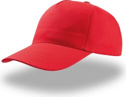 Бейсболка START FIVE, 5 клиньев, застежка на липучке, красный, универсальный