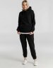 Толстовка с капюшоном унисекс King, черная, 3XL