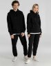 Толстовка с капюшоном унисекс King, черная, 3XL