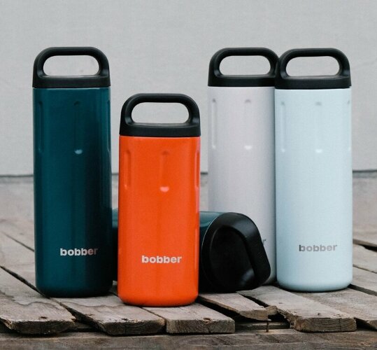 Вакуумный термос с керамическим покрытием бытовой, тм bobber, 590 мл. Артикул Bottle-590 Sand Grey (серый)