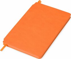 Блокнот Lettertone Notepeno 130x205 мм с тонированными линованными страницами, оранжевый