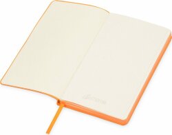 Блокнот Lettertone Notepeno 130x205 мм с тонированными линованными страницами, оранжевый