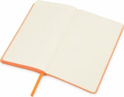 Блокнот Lettertone Notepeno 130x205 мм с тонированными линованными страницами, оранжевый