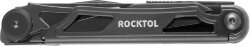 Нож-мультитул Rocktol 12 в 1, кожаный чехол, черный